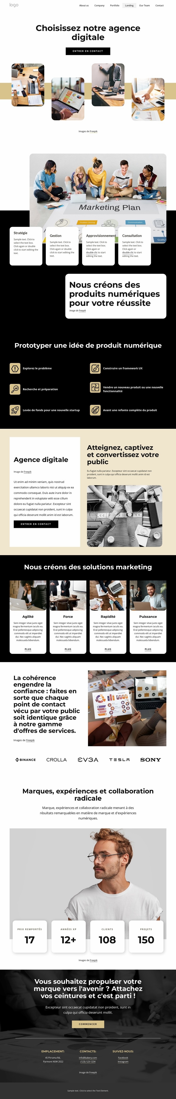 Choisissez notre agence digitale Conception de site Web