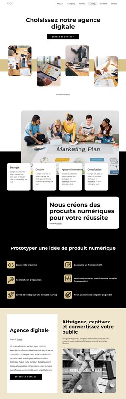 Page Web Pour Choisissez Notre Agence Digitale