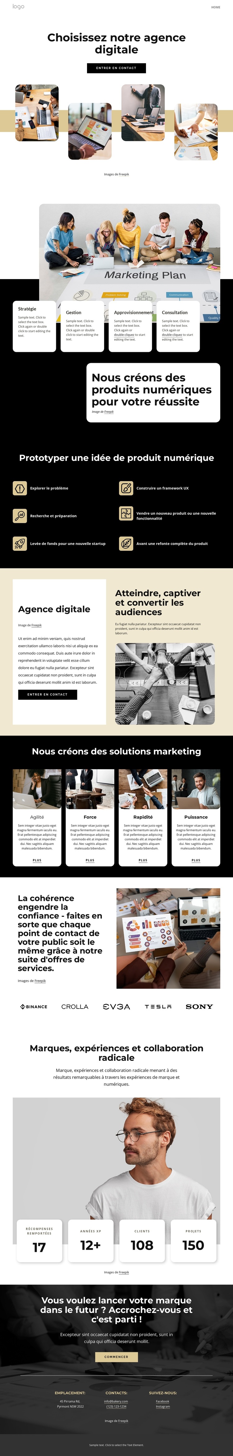 Choisissez notre agence digitale Thème WordPress