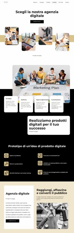 Scegli La Nostra Agenzia Digitale - Modello Di Sito Web Gratuito