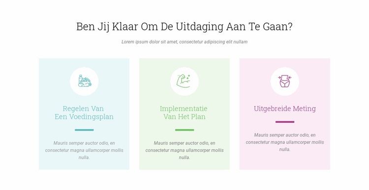 Functies Ready Challenge Website ontwerp