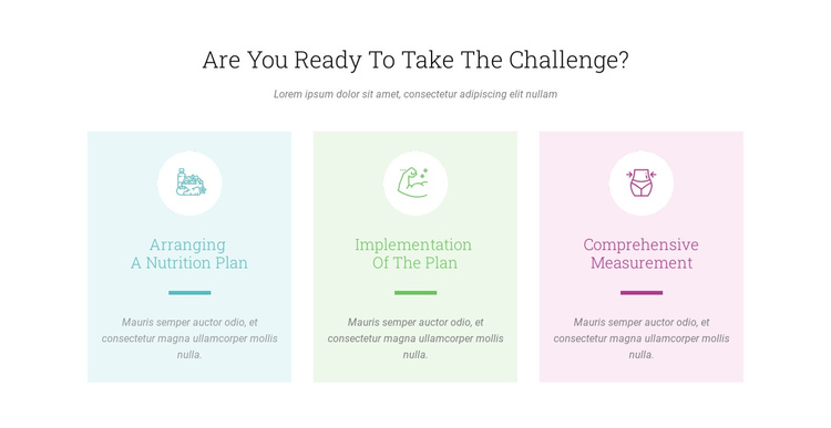 Features Ready Challenge One Page Template