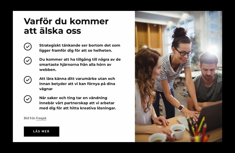 Varför du kommer att älska oss Hemsidedesign