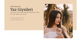 Yaz Giysileri - Web Sayfası Şablonu