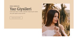 Yaz Giysileri Için Web Sitesi Tasarımı