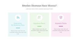 Özellikler Hazır Mücadelesi - Web Sitesi Tasarımı Ilhamı