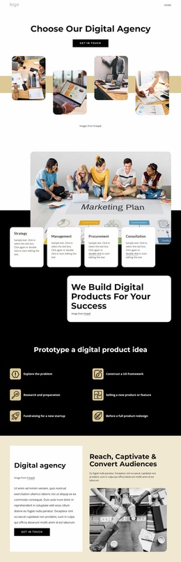 Web Page For Choose Our Digital Agency