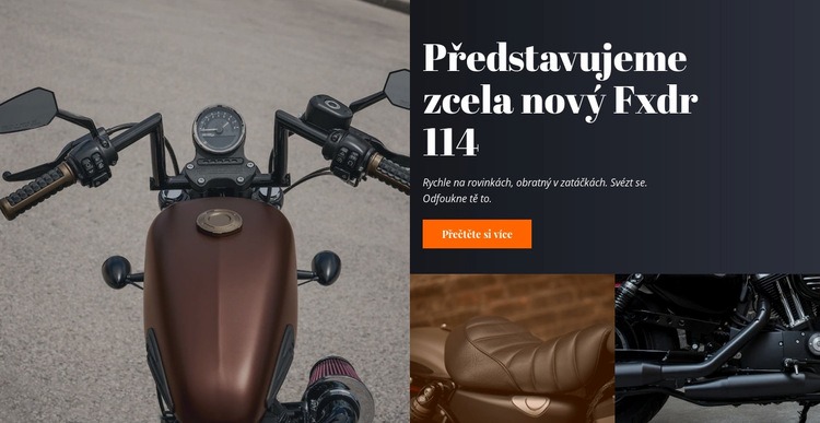 Styl motocyklu Šablona CSS