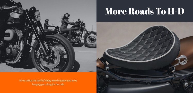 Motorcycle accessories CSS Template