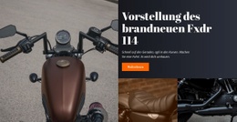 HTML5-Vorlage Motorradstil Für Jedes Gerät