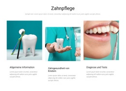 Zahnpflege - Modernes Website-Design