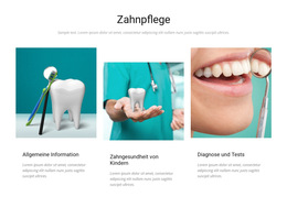 Benutzerdefinierte Schriftarten, Farben Und Grafiken Für Zahnpflege