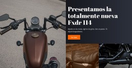 Estilo De Motocicleta - Plantilla De Maqueta De Sitio Web