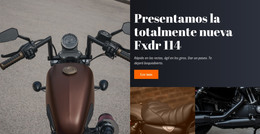 Estilo De Motocicleta: Plantilla Web Moderna