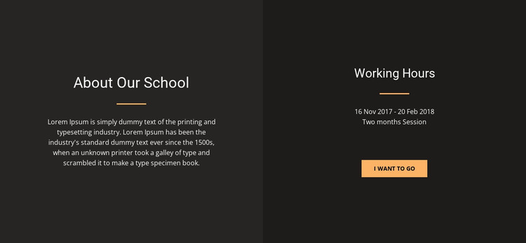About design school HTML Template