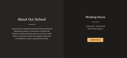The Best HTML5 Template For About Design School