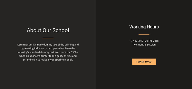 About design school HTML5 Template