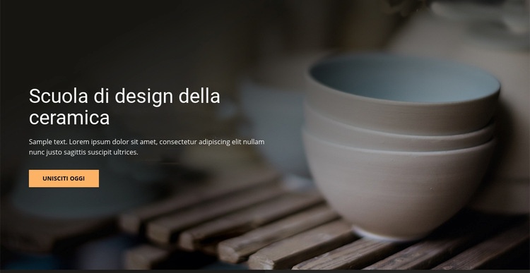 Studio di ceramica Mockup del sito web