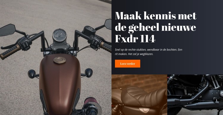 Motorfietsstijl Html Website Builder