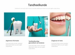 Tandheelkunde - Responsieve Websitesjablonen