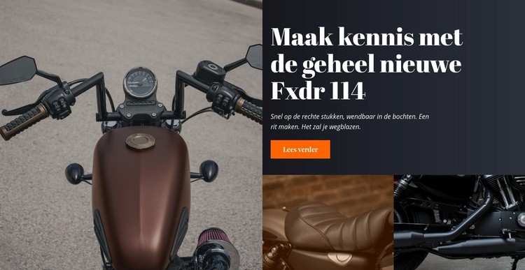 Motorfietsstijl Website Builder-sjablonen