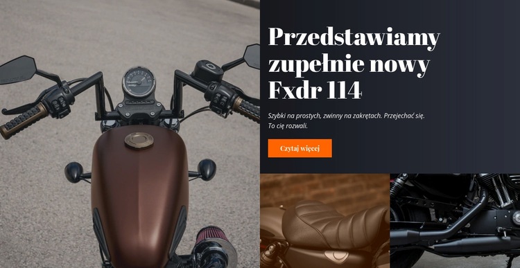 Styl motocyklowy Kreator witryn internetowych HTML