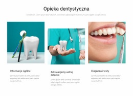 Opieka Dentystyczna - Utwórz Makietę Strony Internetowej