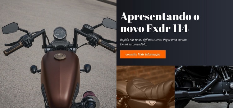 Estilo motocicleta Construtor de sites HTML