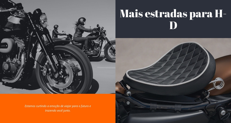 Acessórios para motos Modelo de site