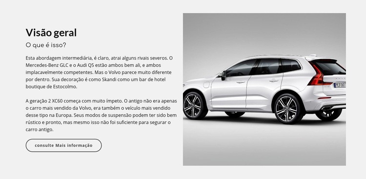 Estilo carro Landing Page