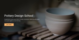 Pottery Studio Flexbox Template