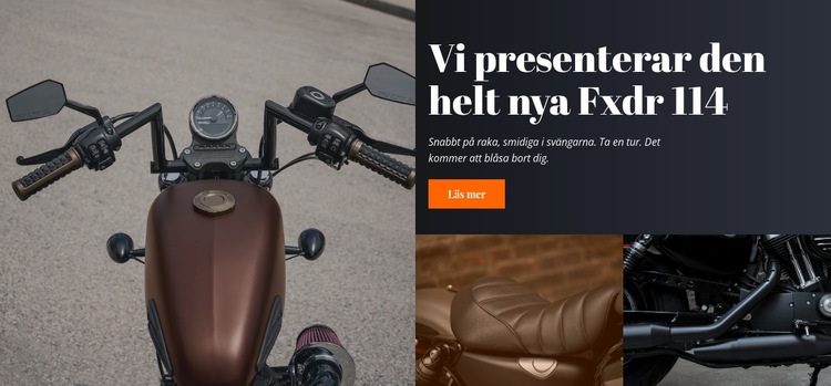 Motorcykel stil HTML-mall