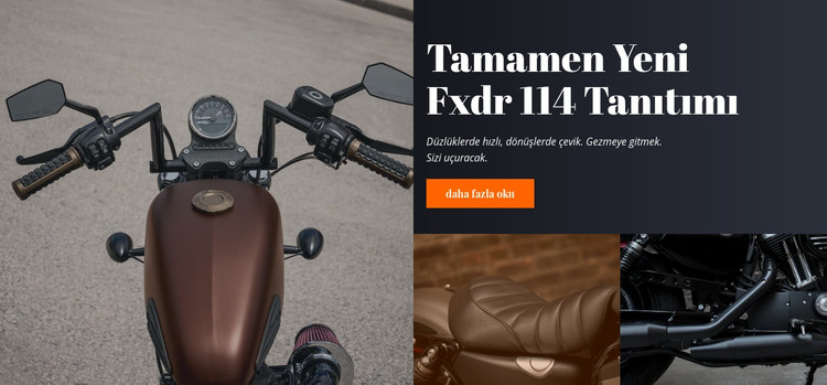 Motosiklet tarzı HTML Şablonu