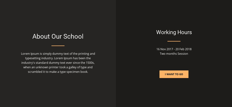 About design school Website Design