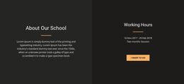 About Design School - Beautiful Website Mockup