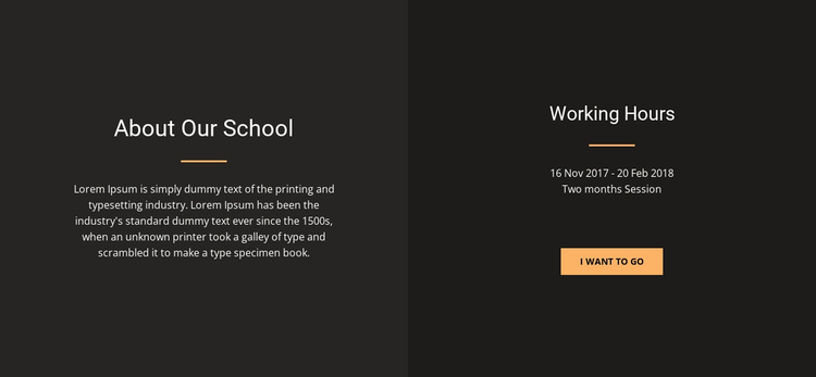 About design school Website Template