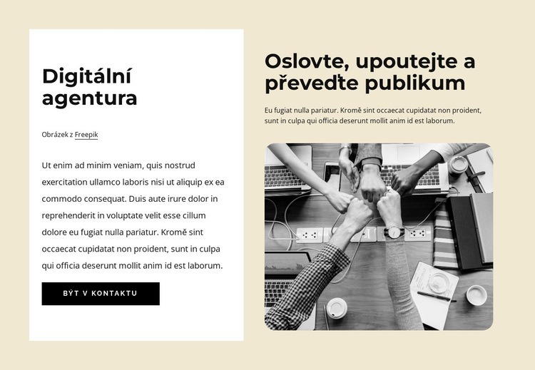 Digitální branding a marketing Šablona HTML