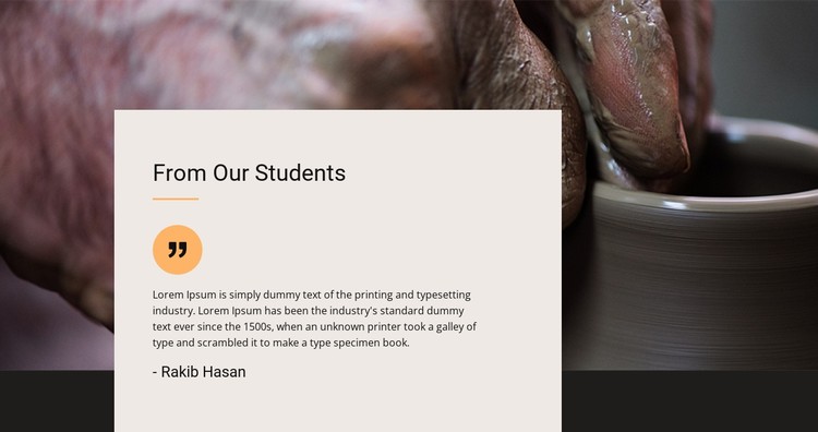 From Our Students CSS Template