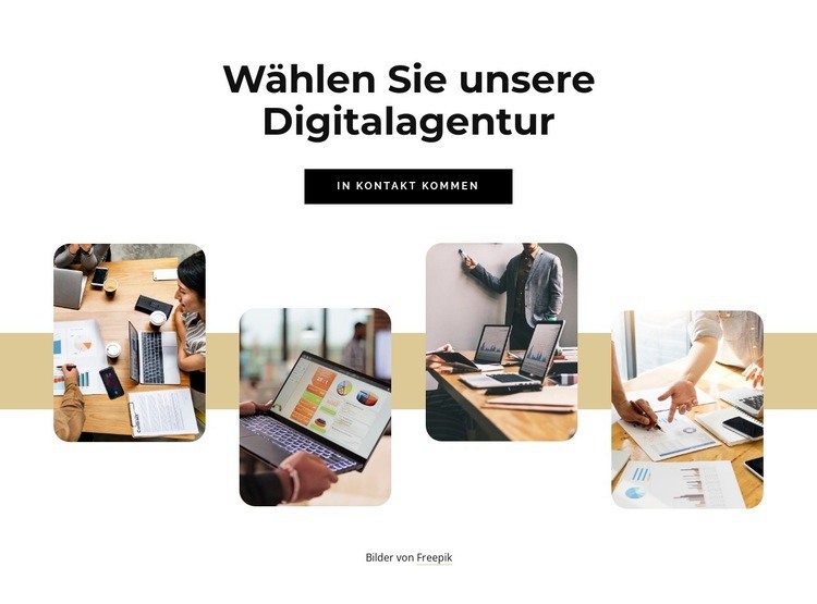 Wir schaffen digitale Benchmarks HTML Website Builder