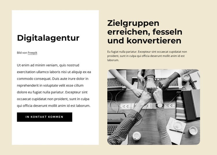 Digitales Branding und Marketing Website Builder-Vorlagen