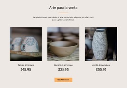 Arte Para La Venta: Plantilla HTML5 Adaptable