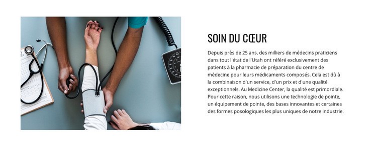 Coeur de soins Créateur de site Web HTML