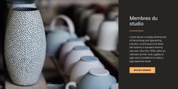 Membres Du Studio - Modèle D'Une Page