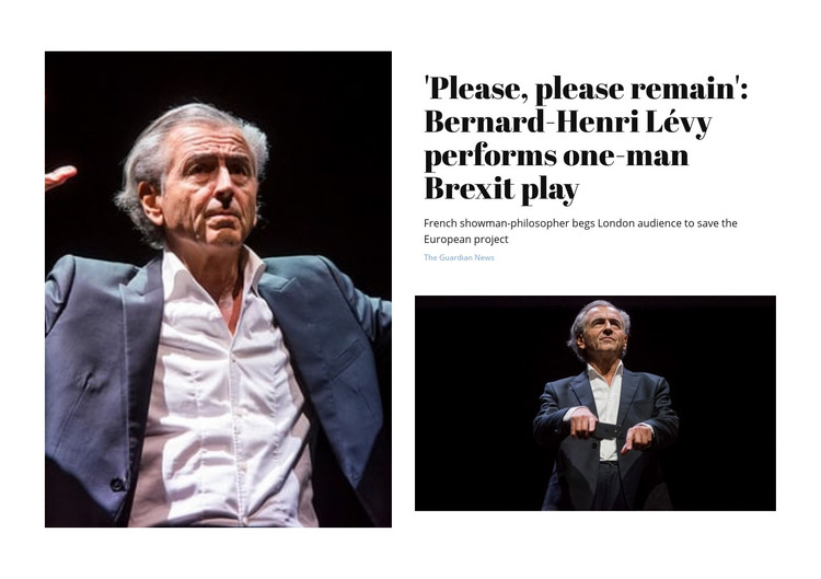 Brexit Play Homepage Design