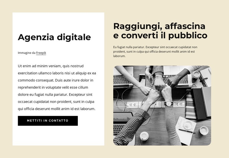 Marchio digitale e marketing Costruttore di siti web HTML