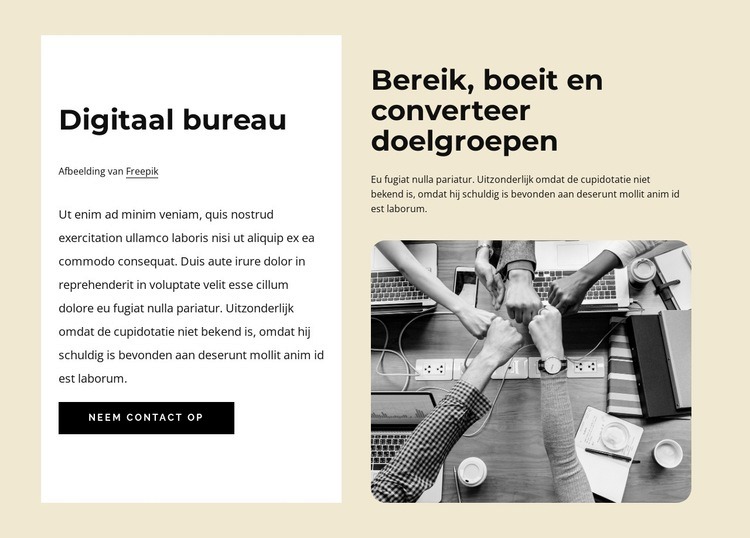 Digitale branding en marketing Sjabloon voor één pagina