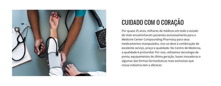 Care Heart Maquete do site