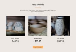 Arte À Venda Modelos Html5 Responsivos Gratuitos