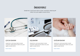 Tıp Bakımı Çocuk - WordPress Teması Ilhamı