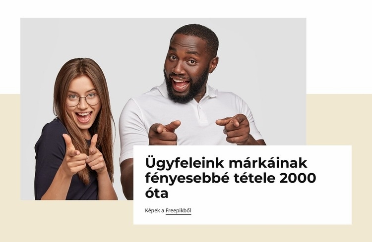 Reklám, design és márkaidentitás HTML Sablon